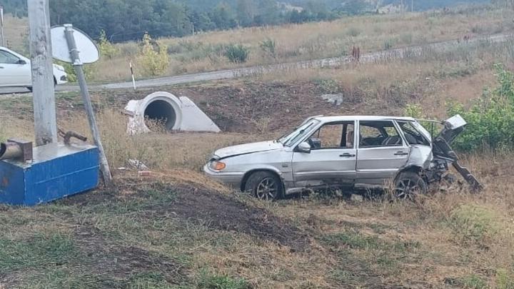 В Балтайском районе перевернулась 