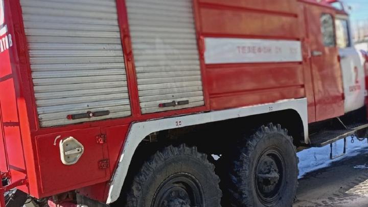 В Саратове горел частный дом на Вольской 